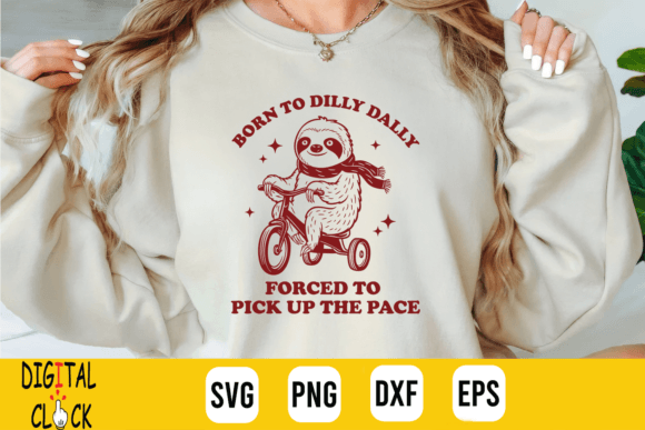Born to Dilly Dally Retro Sloth: A Playful Embroidery Design Review