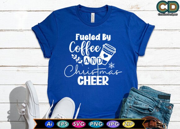 Fueled by Coffee and Christmas Cheer Embroidery Design Review