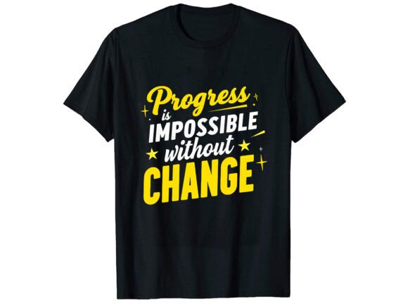 Progress Is Motivational T-Shirt Design Review