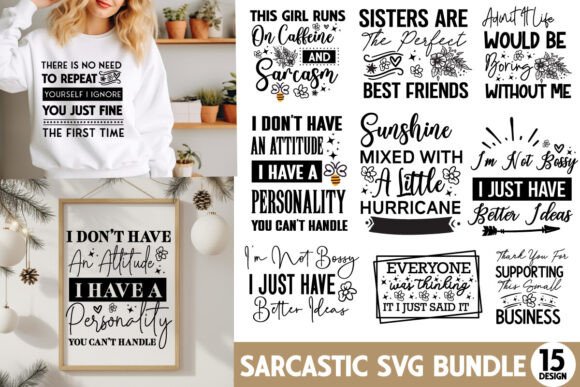 Sarcastic SVG Bundle: A Bold Embroidery Design for the Right Projects